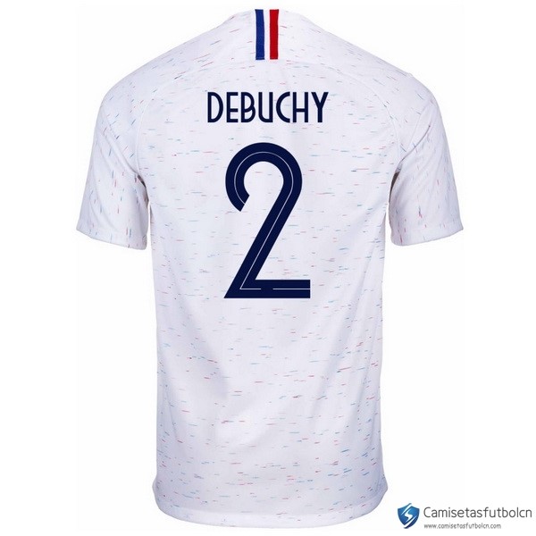 Camiseta Seleccion Francia Segunda equipo Debuchy 2018 Blanco